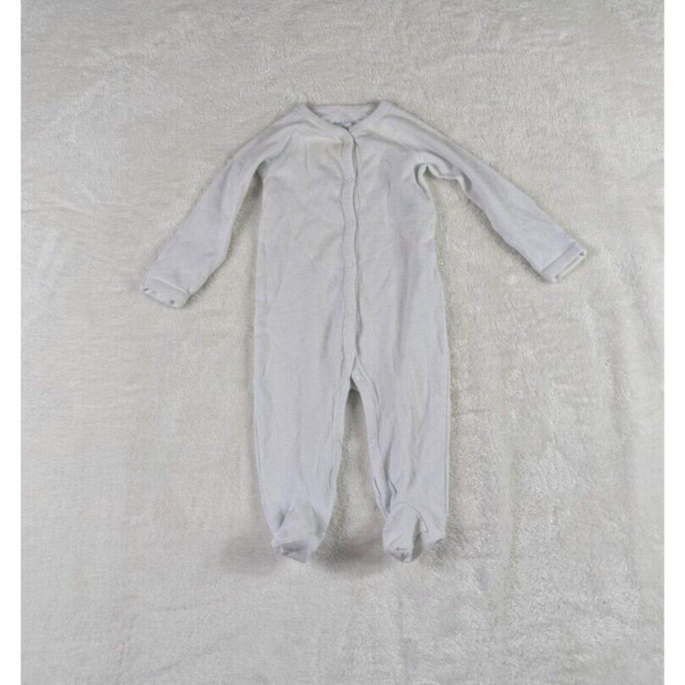 Ralph Lauren Baby One Piece Romper Size 9M White Button Body Suit